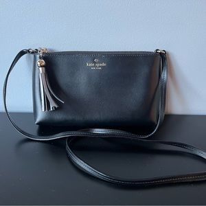 NWOT Kate Spade Black Crossbody with Tassel